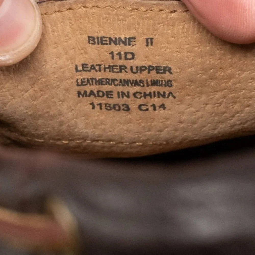 Polo Ralph Lauren Bienne‎ II Men's Brown Leather Slip-On Boat Shoes, Size 11 D